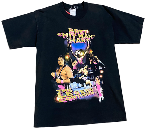 1996 Bret “Hit Man” Hart “The Legend Continues” T-Shirt