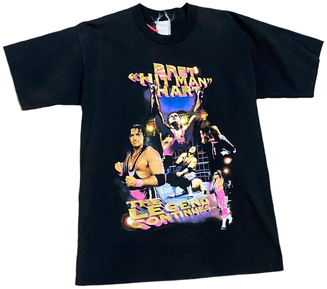 1996 Bret “Hit Man” Hart “The Legend Continues” T-Shirt