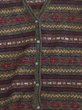 Load image into Gallery viewer, Eddie Bauer 100% Wool Earth Tone Sweater Vest