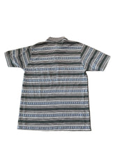 Load image into Gallery viewer, Penguin Club Striped Blue and Green Polo Shirt