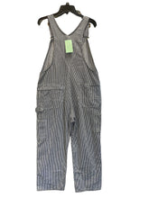 Load image into Gallery viewer, Toughskins Striped White and Dark Blue Overalls