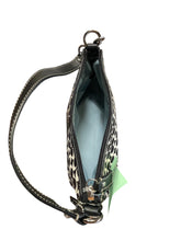 Load image into Gallery viewer, Black and White Coach Purse with Silver Adornments