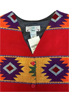 Multicolor woven vest