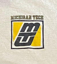 Load image into Gallery viewer, Vintage Michigan Tech University Beige Ringer Tee