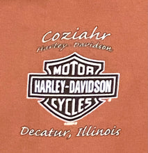 Load image into Gallery viewer, 2005 Harley Davidson Decatur, IL Burnt Orange Women’s Top