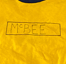 Load image into Gallery viewer, Vintage St. Mark’s Athletics “McBee” Yellow and Navy T-Shirt