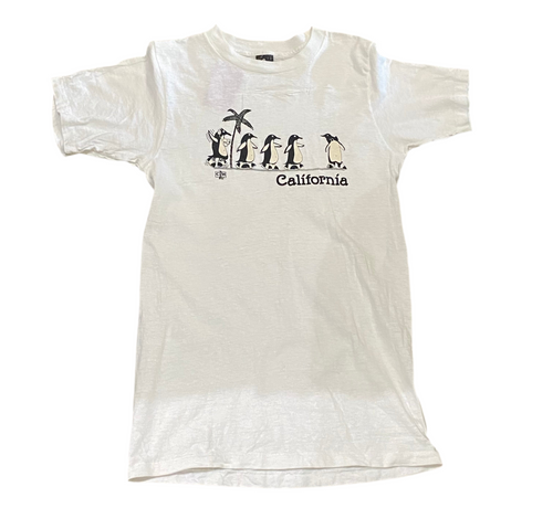 88’ California Funky Penguins White T-Shirt