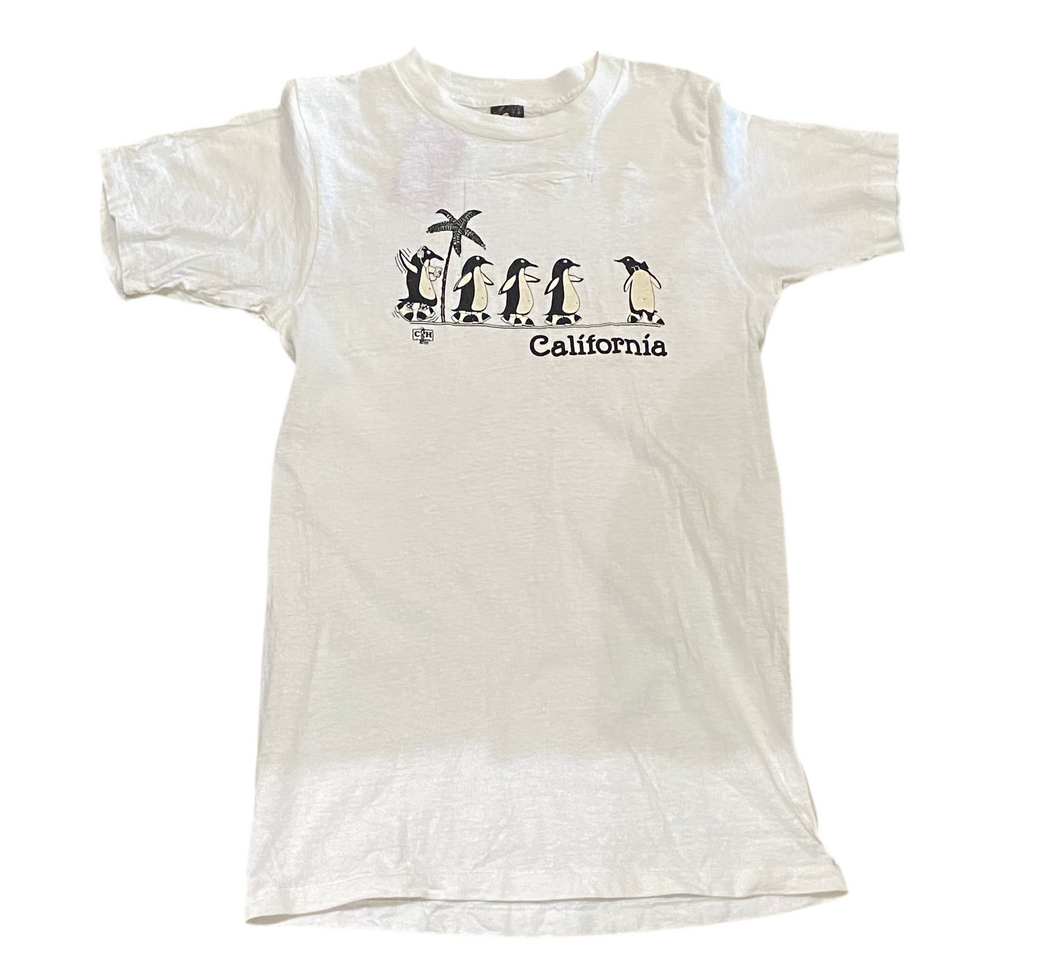 88’ California Funky Penguins White T-Shirt