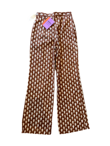 Vintage Brown Damask Trousers