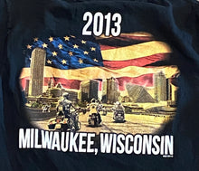 Load image into Gallery viewer, Harley Davidson Milwaukee, WI “110 Years of Freedom” Black T-Shirt