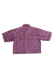 Plains Western Wear Cropped Pearl Snap Button-Up