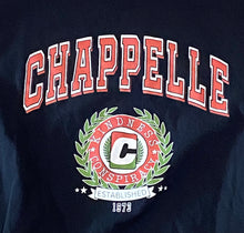 Load image into Gallery viewer, Chappelle “Kindness Conspiracy Est. 1973” Black T-Shirt