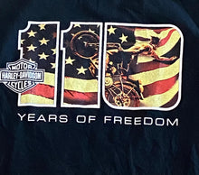 Load image into Gallery viewer, Harley Davidson Milwaukee, WI “110 Years of Freedom” Black T-Shirt