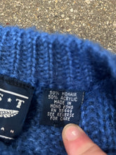 Load image into Gallery viewer, Best American Blue Cable Knit Sweater