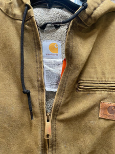 Carhartt Sherpa Lined Olive Green Jacket