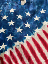 Load image into Gallery viewer, Vintage American Flag Tie Dye Tee