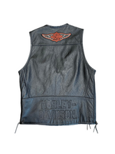 Load image into Gallery viewer, Vintage Harley Davidson Adjustable Leather Vest
