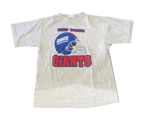Vintage New York Giants Helmet Grey T-Shirt