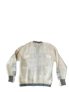 Cardigan w/ textured knit with cable knit