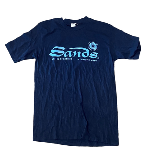 Vintage Sands Hotel & Casino Atlantic City Navy T-Shirt
