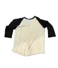 Load image into Gallery viewer, Vintage Virginia Beach, VA Black and White Raglan T-Shirt