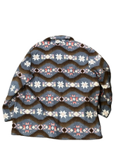 Load image into Gallery viewer, Alfred Dunner Southwestern Patterned Baby Blue Fleece Jacket