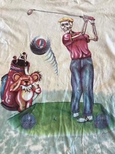 Vintage Grateful Dead golf tour tee