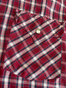 Plains Western Wear Cropped Pearl Snap Button-Up