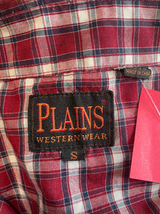 Plains Western Wear Cropped Pearl Snap Button-Up
