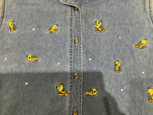 Load image into Gallery viewer, Tweety Bird Denim Vest