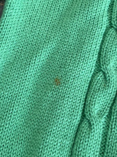 Load image into Gallery viewer, Vintage Femme Green Knit Sweater