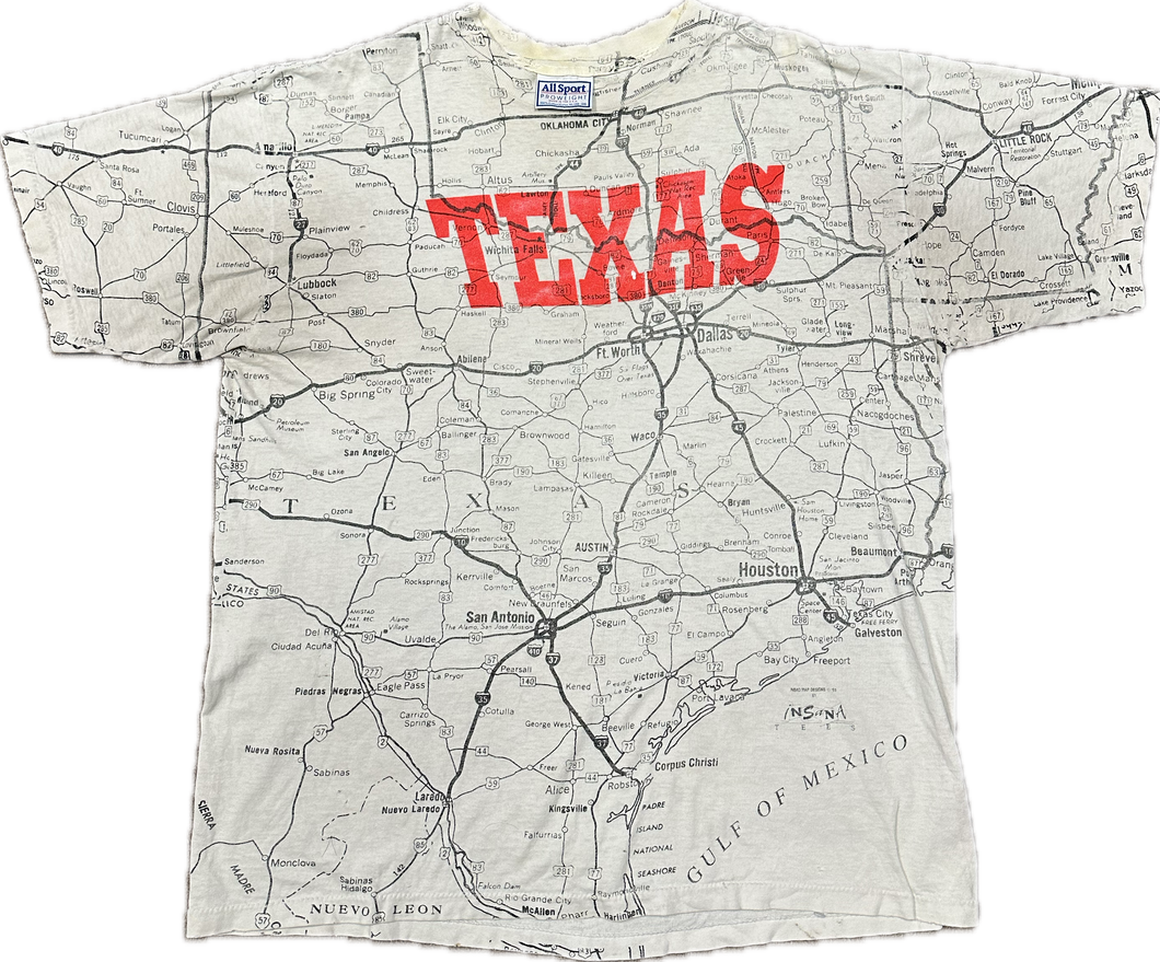 Texas map tee