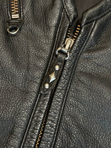 Vintage Harley Davidson Adjustable Leather Vest
