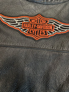 Vintage Harley Davidson Adjustable Leather Vest