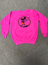Load image into Gallery viewer, Dead stock pink smoking Mickey crewneck