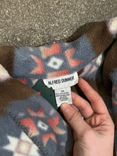 Load image into Gallery viewer, Alfred Dunner Southwestern Patterned Baby Blue Fleece Jacket