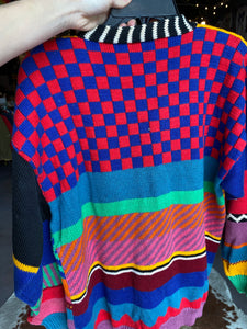 Funky vintage knit cardigan