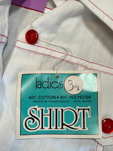 Vintage Ladies Western Button Up Shirt