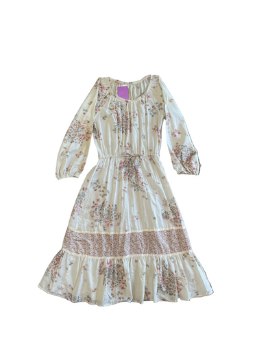 1970s Women's Floral Prairie Dress