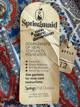 Load image into Gallery viewer, Vintage Sears Doubleknits Printed Button-Down Top