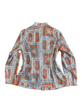 Load image into Gallery viewer, Vintage Sears Doubleknits Printed Button-Down Top