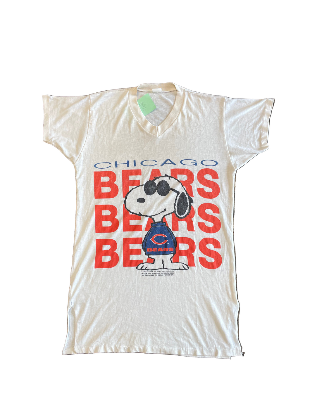 1970s Snoopy Chicago Bears NFL Club Tee