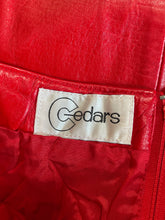 Load image into Gallery viewer, Vintage Cedars Red Leather Chain Skirt