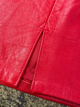 Load image into Gallery viewer, Vintage Cedars Red Leather Chain Skirt
