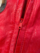 Load image into Gallery viewer, Vintage Cedars Red Leather Chain Skirt
