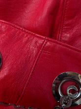 Load image into Gallery viewer, Vintage Cedars Red Leather Chain Skirt