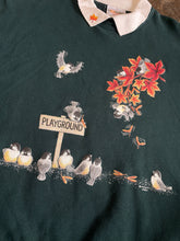 Load image into Gallery viewer, Vintage Autumn Chickadee Granny Sweatshirt