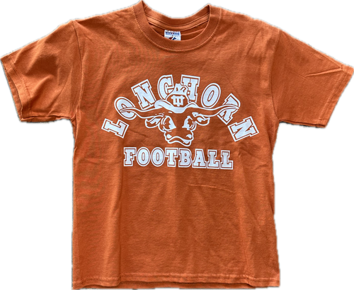 Youth longhorn football tee
