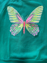 Load image into Gallery viewer, Green butterfly Crewneck