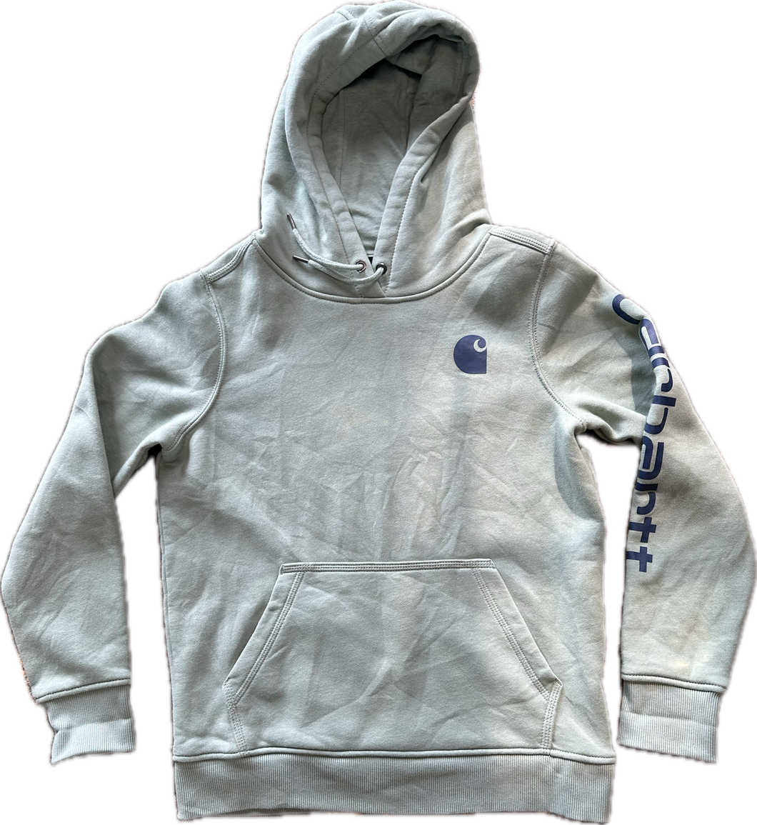 Light teal Carhartt hoodie ￼